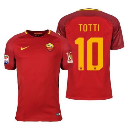 AS Roma Home Totti 10 Retro Jersey (Retire Patch) 17-18