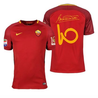 AS Roma Home Totti 10 Retro Jersey (Special Retire Patch) 17-18