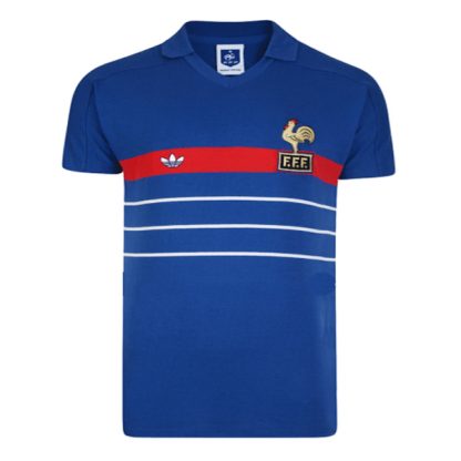 France Home Retro Soccer Jersey 1984