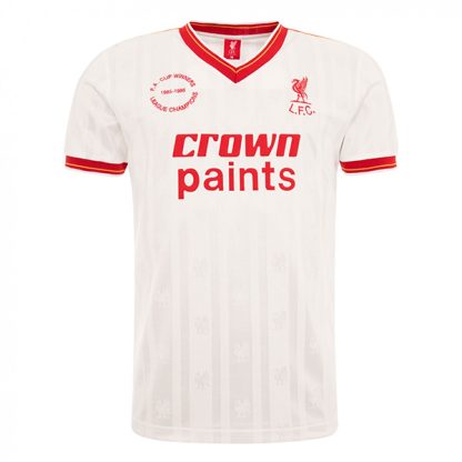 Liverpool Third White Retro Jersey 1985-1986