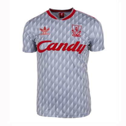 Liverpool Away Gray Retro Jersey 1989-1991