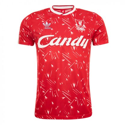 Liverpool Home Candy Retro Jersey 1989-1991