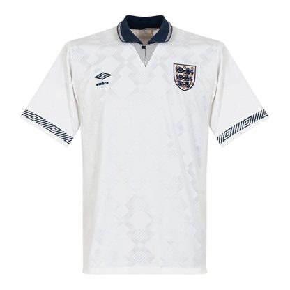 England Home Retro Soccer Jersey 1990