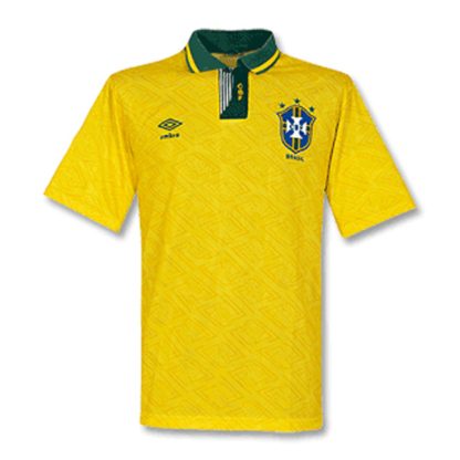 Brazil Home Retro Jersey 1991-1993