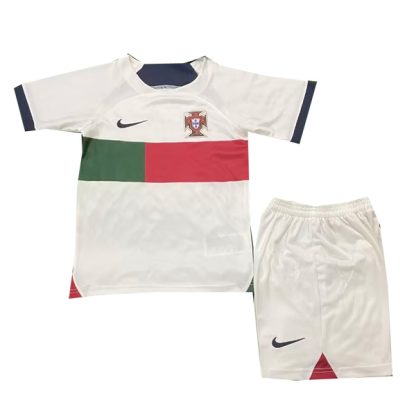 Portugal Away World Cup Jersey Kids Kit 2022