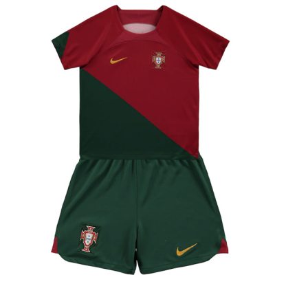 Portugal Home World Cup Jersey Kids Kit 2022