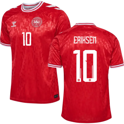 Denmark ERIKSEN 10 Home Jersey 2024