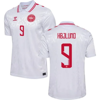 Denmark HOJLUND 9 Away Jersey 2024