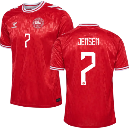 Denmark JENSEN 7 Home Jersey 2024