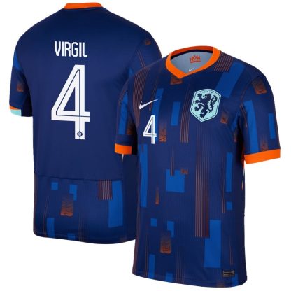 Netherlands Virgil 4 Away Jersey 2024