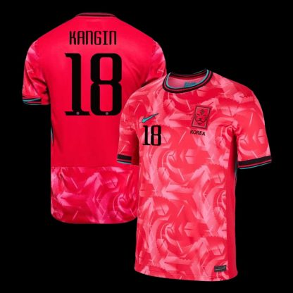 South Korea Home  Kangin 18 Jersey 2024