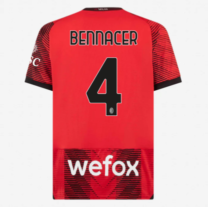 AC Milan BENNACER 4 Home Jersey 23-24