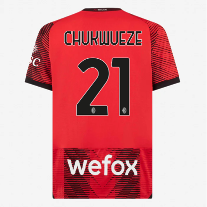 AC Milan CHUKWUEZE 21 Home Jersey 23-24