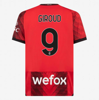 AC Milan GIROUD 9 Home Jersey 23-24