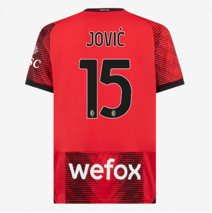 AC Milan JOVIĆ 15 Home Jersey 23-24