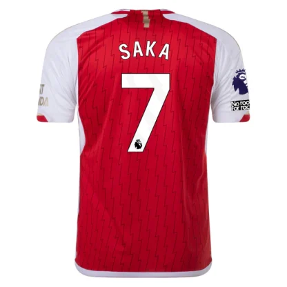 Arsenal Home Bukayo Saka #7 Soccer Jersey 23-24