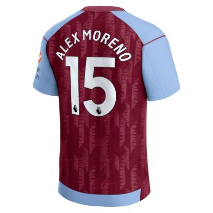 Aston Villa ALEX MORENO 15 Home Jersey 23-24