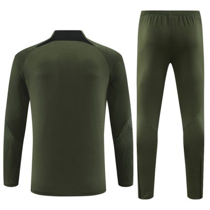 Barcelona Army Green Zipper Tracksuit 23-24 - Image 2