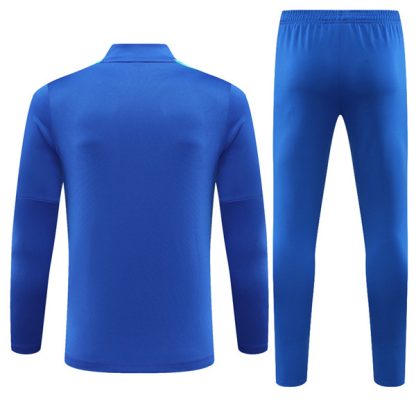 Barcelona Blue Zipper Tracksuit 23-24 - Image 2