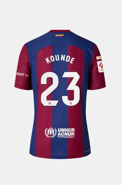 Barcelona KOUNDE 23 Home Jersey 23-24