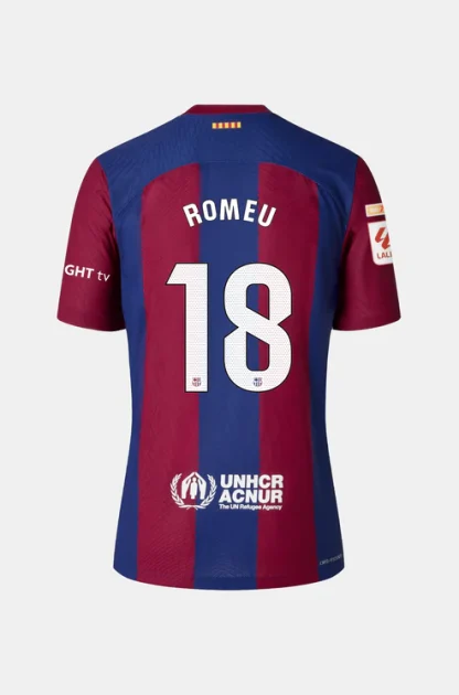 Barcelona ROMEU 18 Home Jersey 23-24