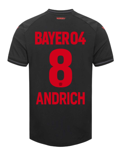 Bayer 04 Leverkusen ANDRICH 8 Home Jersey 23-24