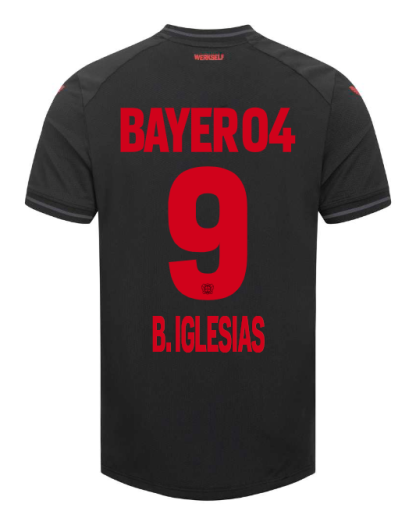 Bayer 04 Leverkusen B.IGLESIAS 9 Home Jersey 23-24