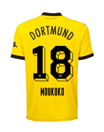 Borussia Dortmund Moukoko 18 Home Jersey 23-24