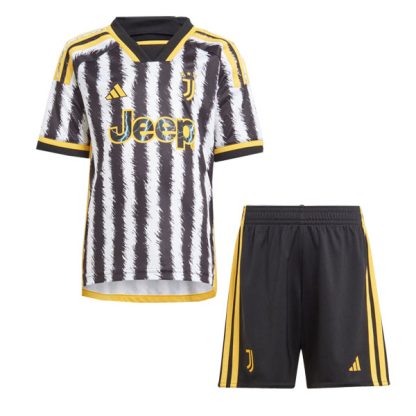 Juventus Home Replica Jersey Kids Kit 23-24