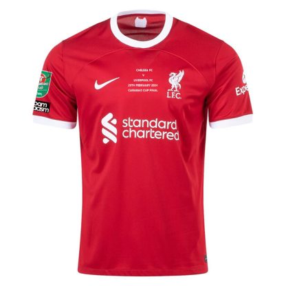 Liverpool Home Carabao Cup Final Jersey 23-24 - Patch Included