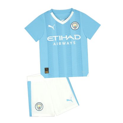 Manchester City Home Jersey Kids Kit 23-24