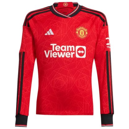 Manchester United Home Long Sleeve Jersey 23-24