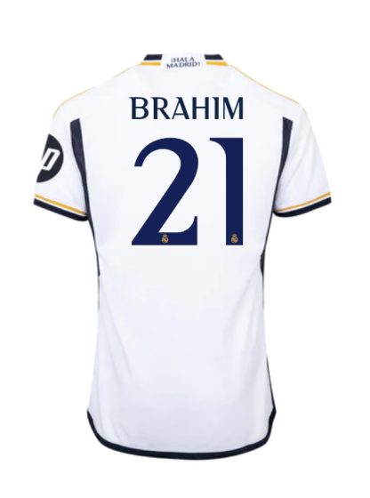 Real Madrid Brahim 21 Home Jersey 23-24