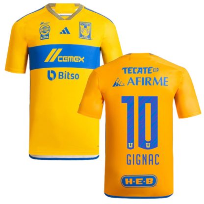 Tigres UANL GIGNAC 10 Home Jersey 23-24