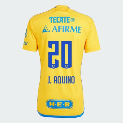 Tigres UANL J. AQUINO 20 Home Jersey 23-24