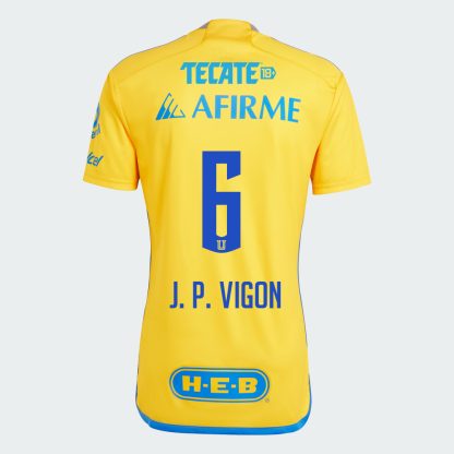 Tigres UANL J. P. VIGON 6 Home Jersey 23-24