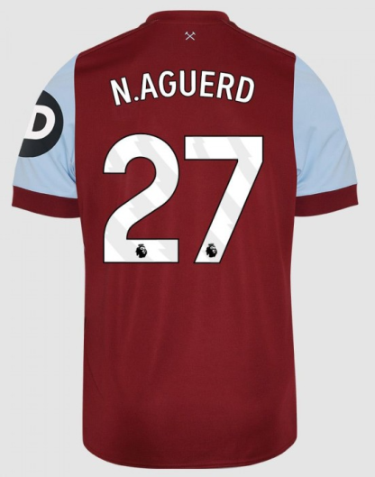 West Ham United N.AGUERD 27 Home Jersey 23-24