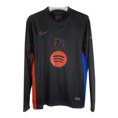 Barcelona Away Long Sleeve New Spotify Logo Jersey 24-25