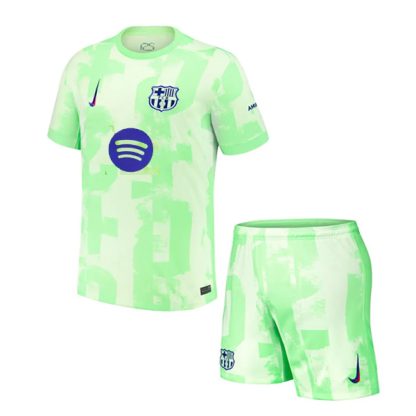 Barcelona Third Spotify New Logo Jersey Kids Kit 24-25