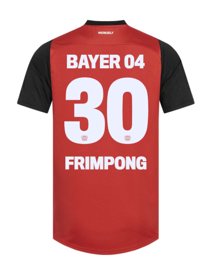 Bayer 04 Leverkusen FRIMPONG 30 Home Jersey 24-25