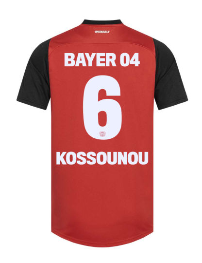 Bayer 04 Leverkusen KOSSOUNOU 6 Home Jersey 24-25