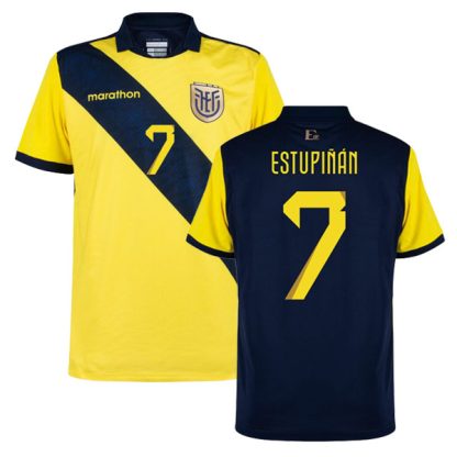 Ecuador Estupiñán 7 Home Soccer Jersey 24-25