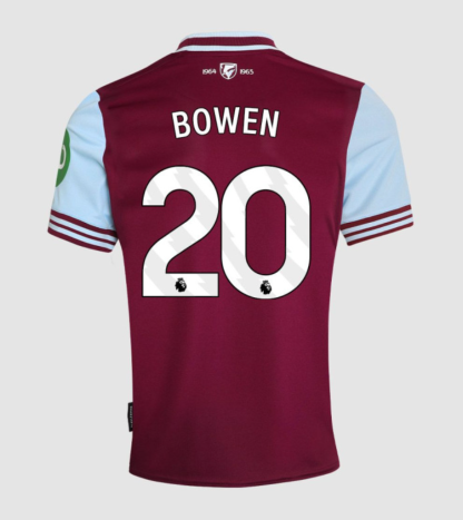 24-25 West Ham United Home BOWEN 20 Jersey