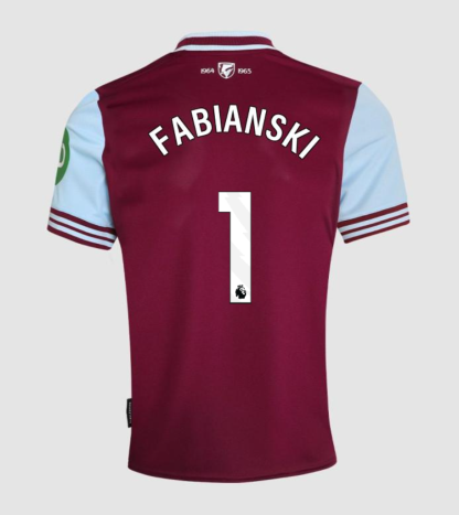 24-25 West Ham United Home FABIANSKI 1 Jersey