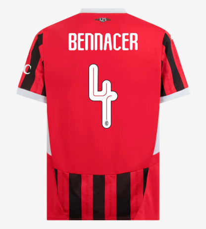 AC Milan Home Bennacer 4 Champions League Jersey 24-25