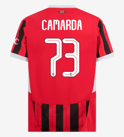 AC Milan Home Camarda 73 Champions League Jersey 24-25