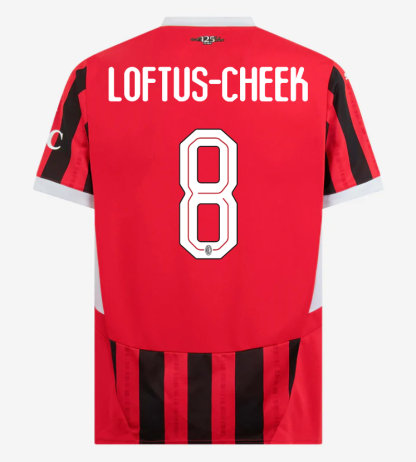 AC Milan Home Loftus-Cheek 8 Champions League Jersey 24-25