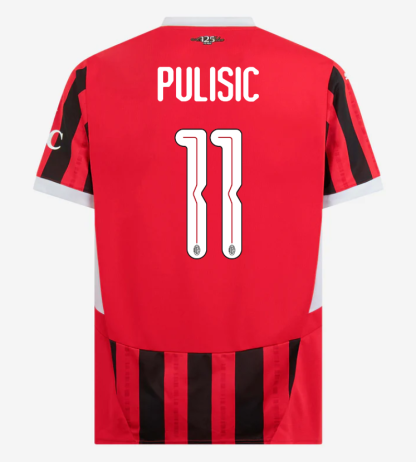 AC Milan Home Pulisic 11 Champions League Jersey 24-25