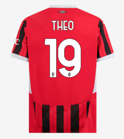 AC Milan Home THEO 19 Serie A Jersey 24-25