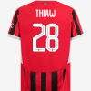 AC Milan Home Thiaw 28 Champions League Jersey 24-25